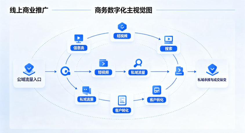 焦作线上商业推广怎么做？全域流量闭环搭建与低成本转化实战指南